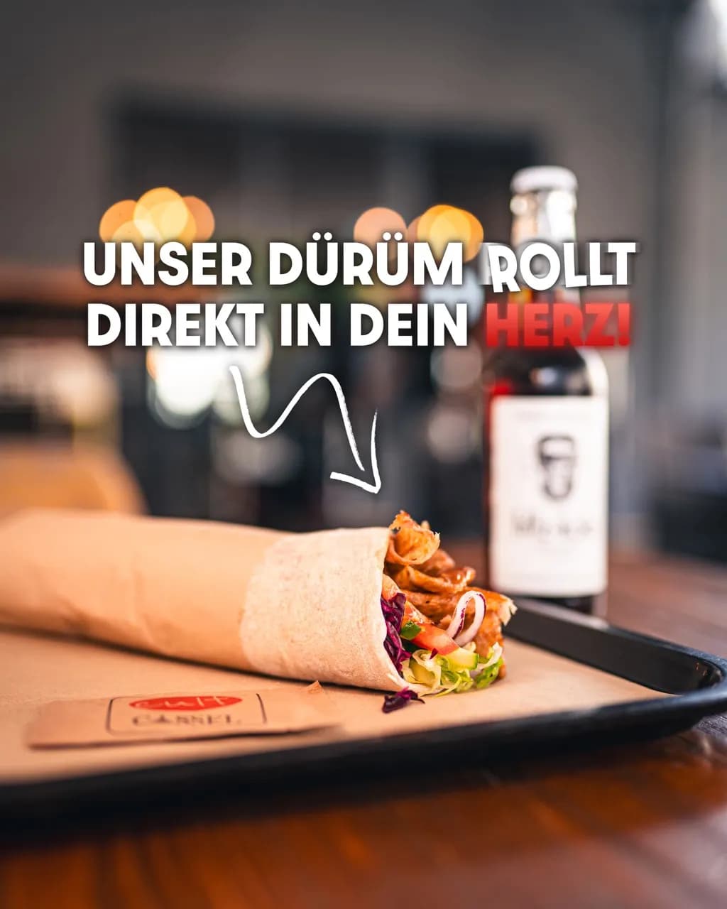 Unser Dürüm rollt direkt in dein Herz